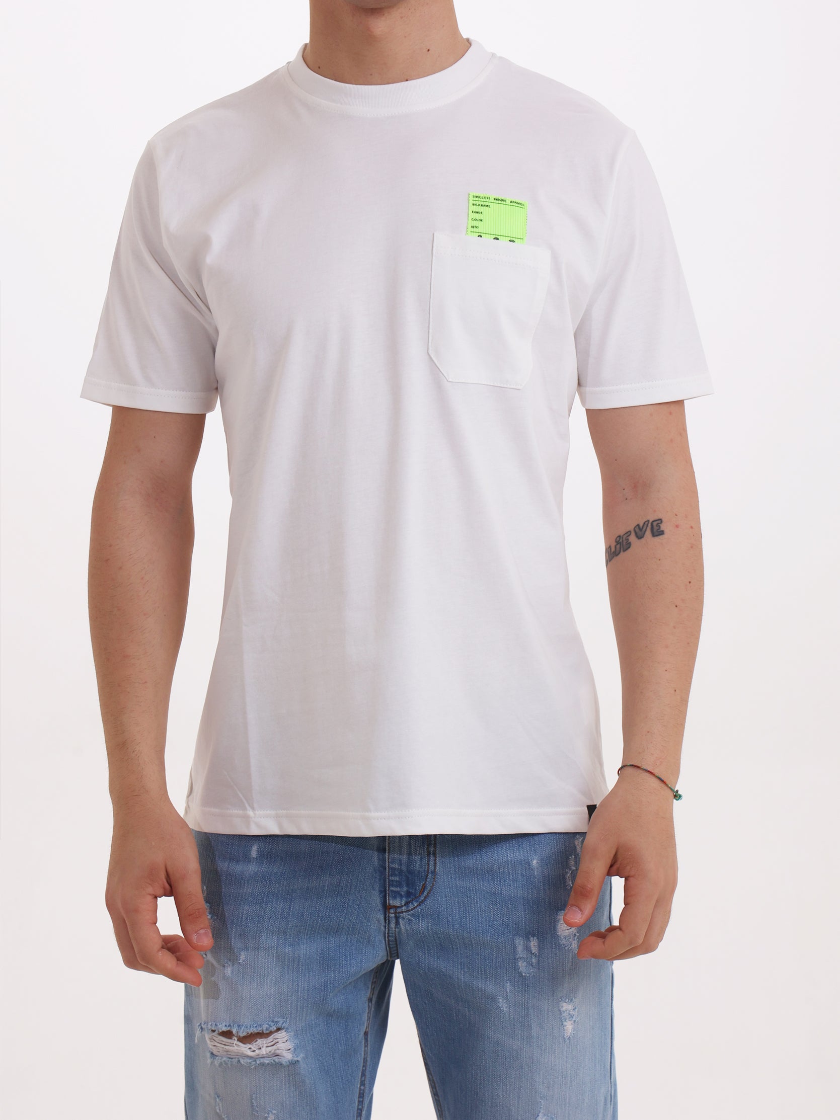 Fabrik Uomo T-shirt Bianco M1ELIO03