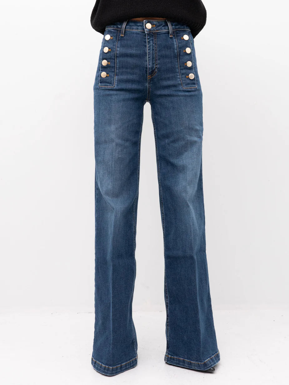 Vicolo donna jeans DS0009 Denim Blu