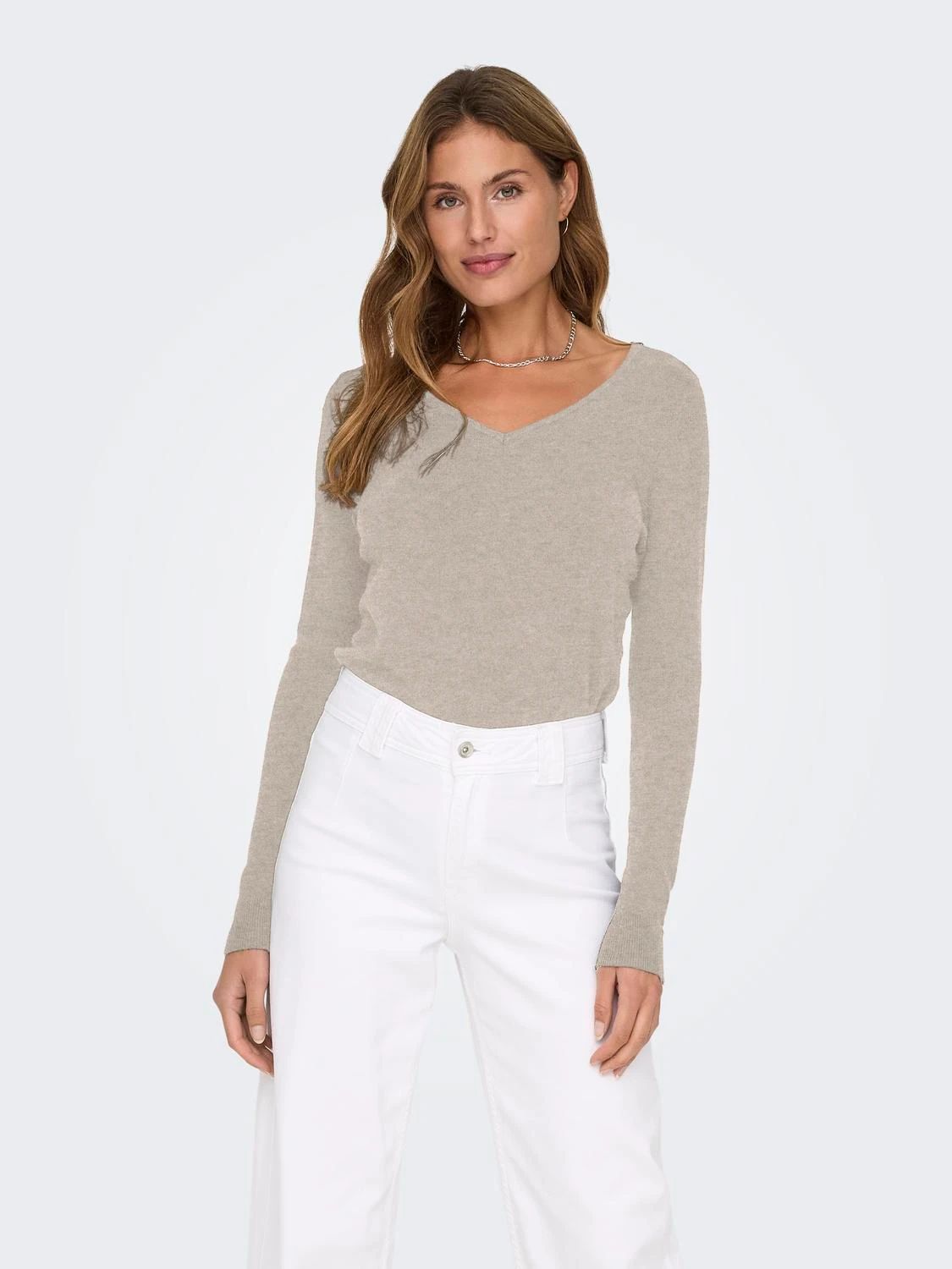 Only donna maglia Venice 15333990 Whitecap Gray