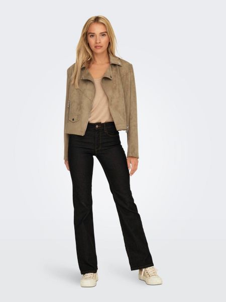 Only donna giubbino Scootie Faux Suede 15301169 otter