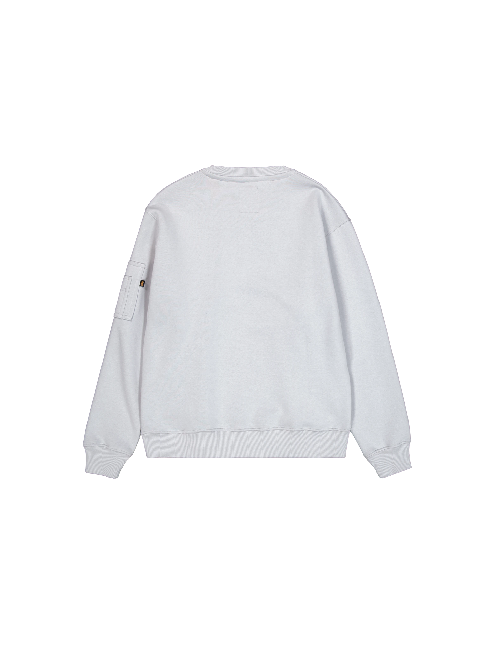 alpha industries uomo maglia satin logo 148311AI 666 Grigio Chiaro