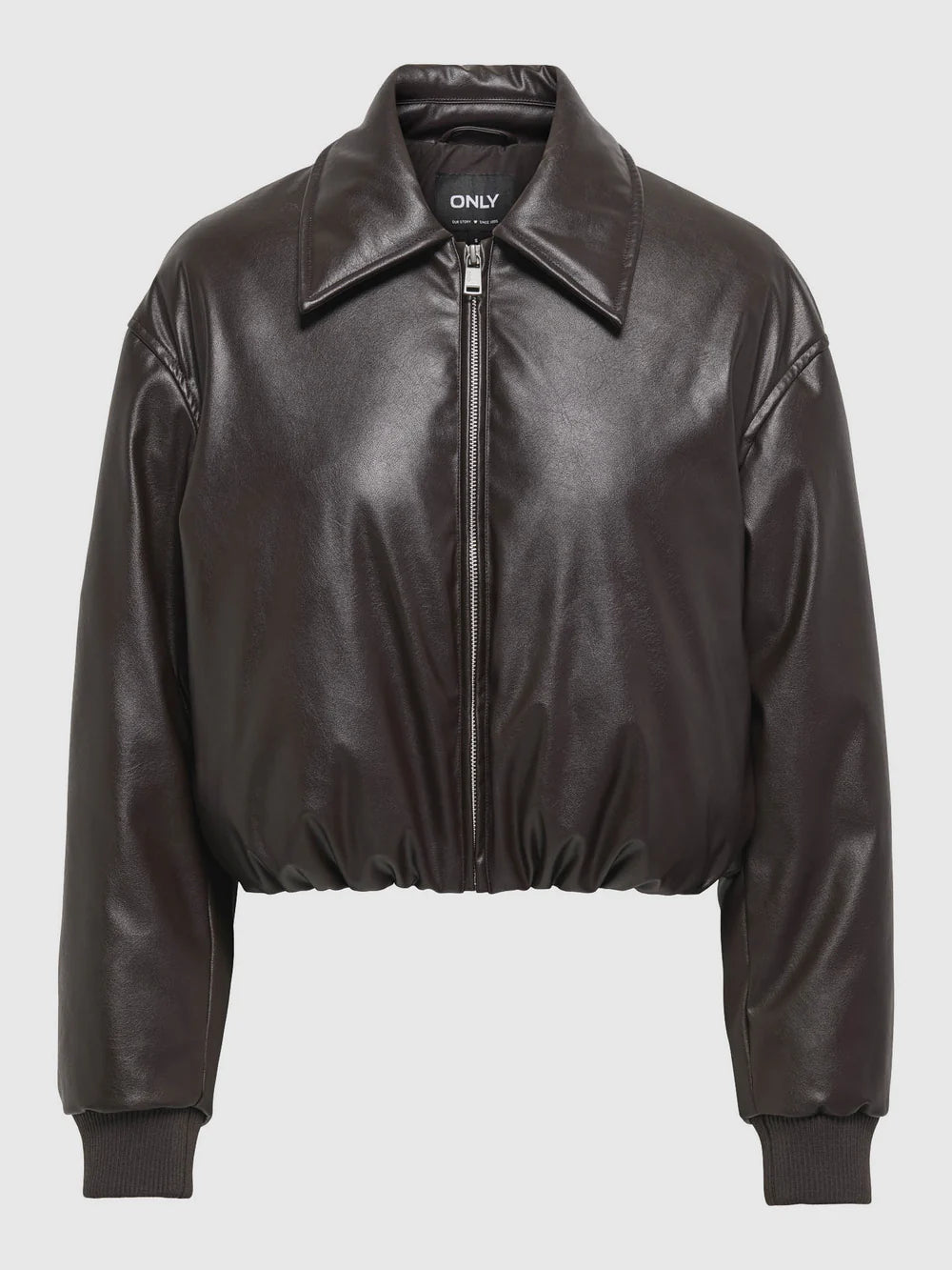 Only donna giubbino Marie Faux leather 15349548 Choc