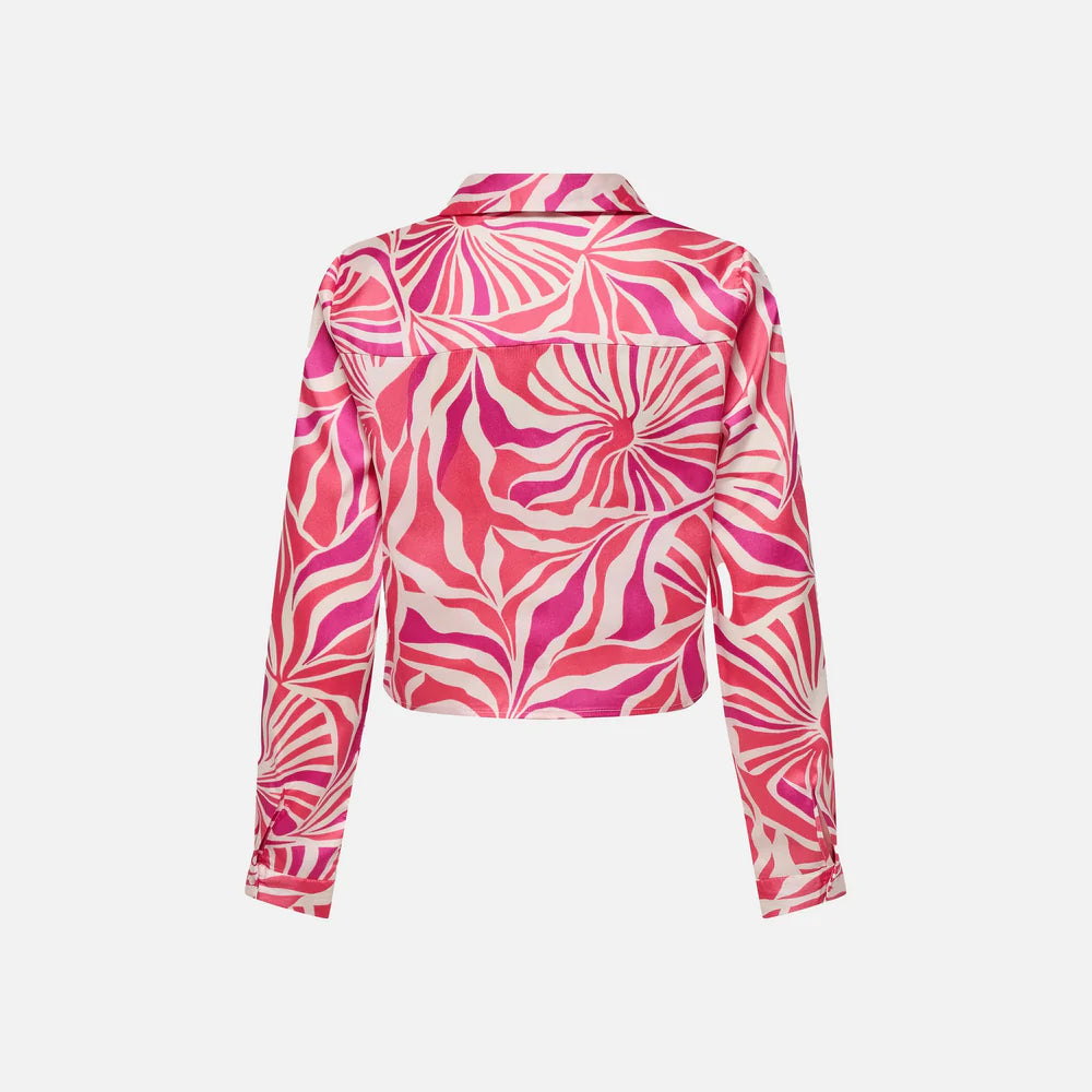 Only donna camicia paula Life 15339993 camellia rose