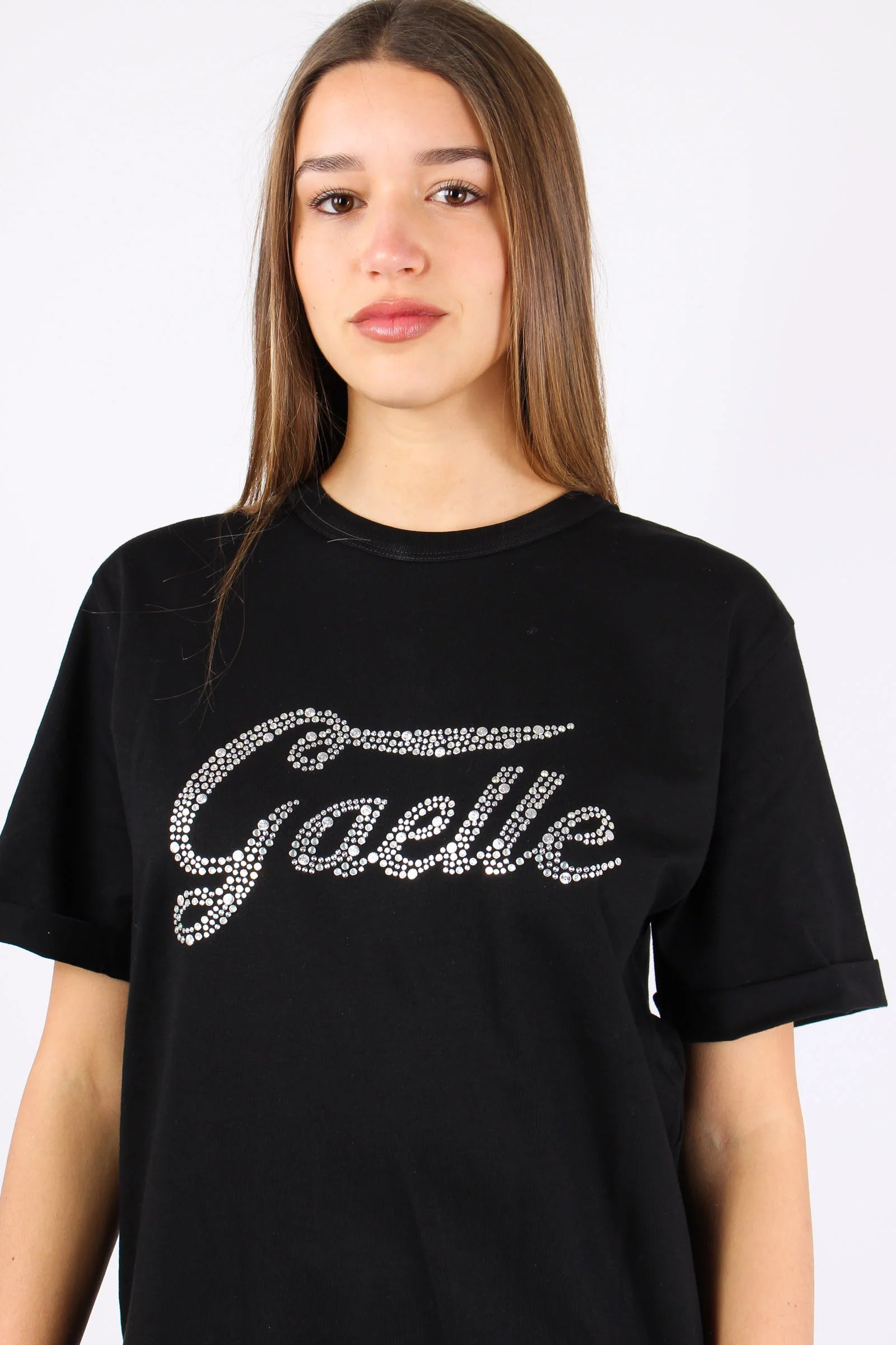 Gaelle donna t-shirt GAABW04586 - PTTS0037 - NE01 nero