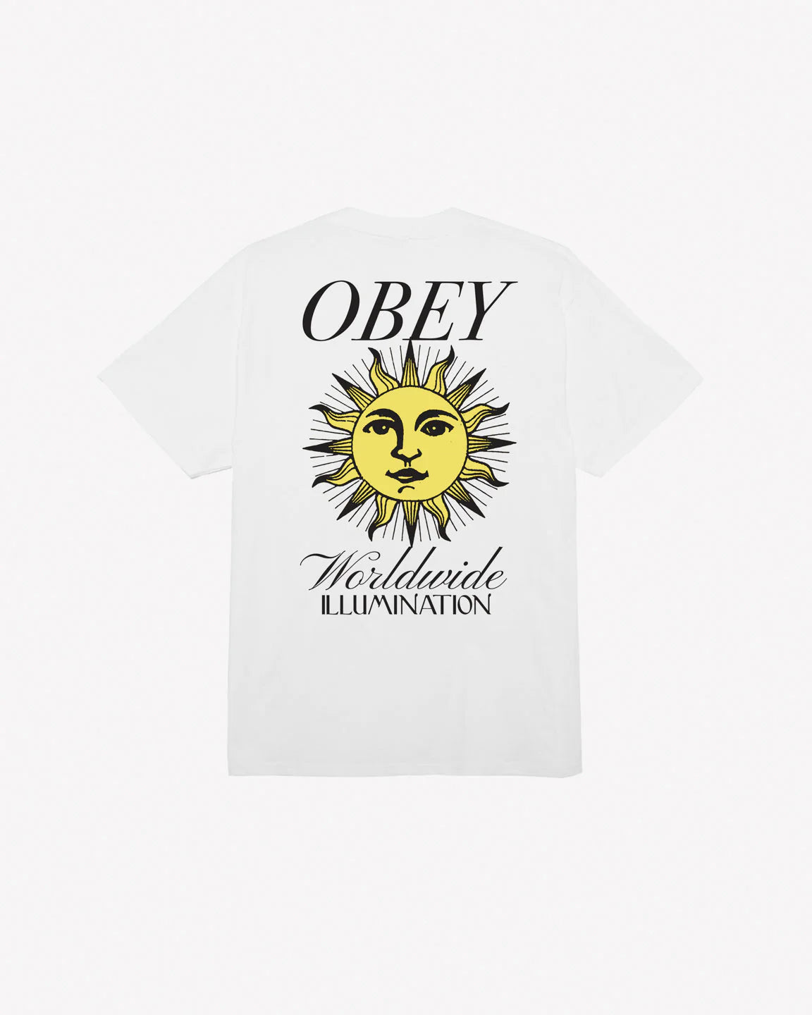 Obey uomo t-shirt illumination classic 22MC0000954 Bianco