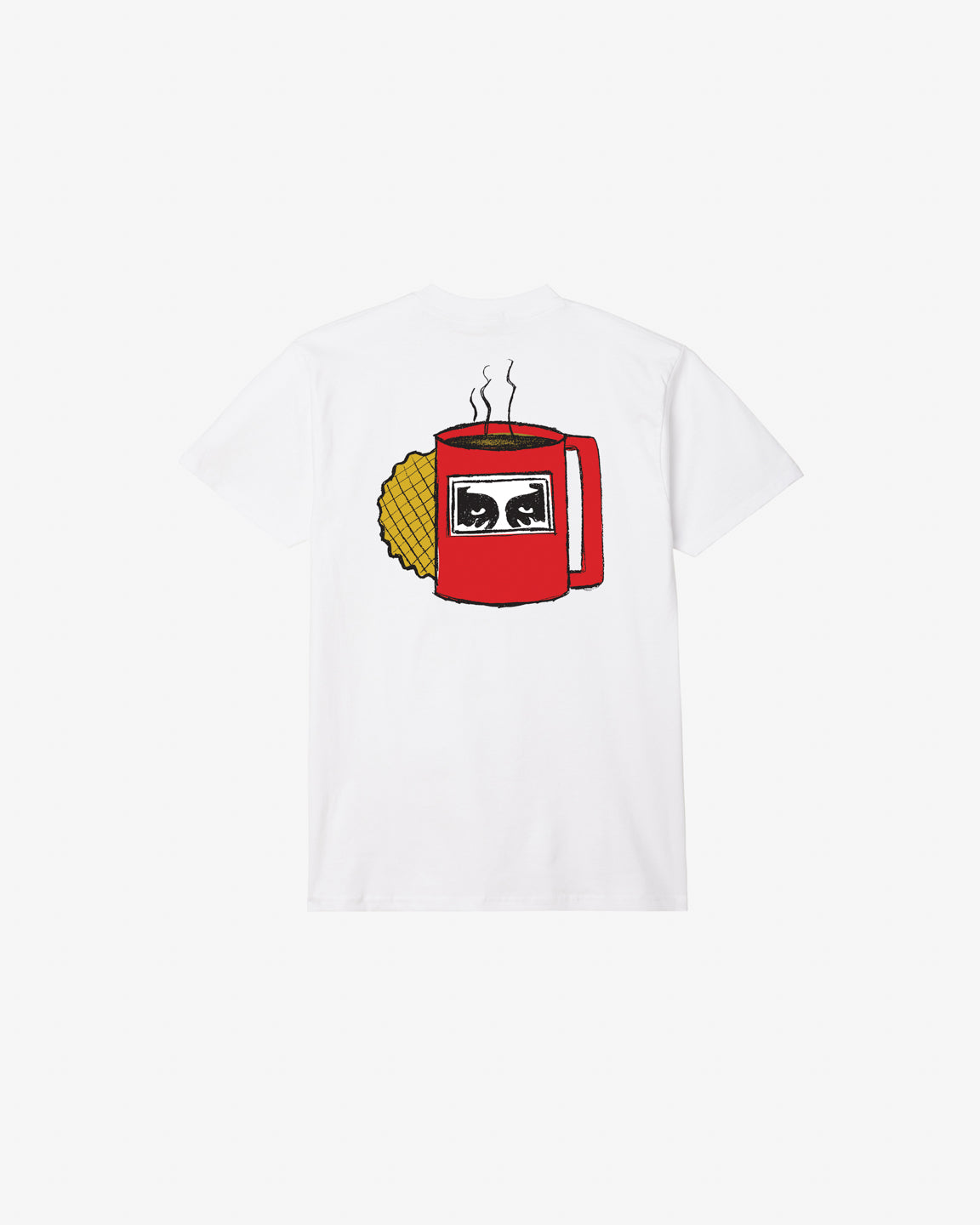 Obey uomo t-shirt cofee cup white