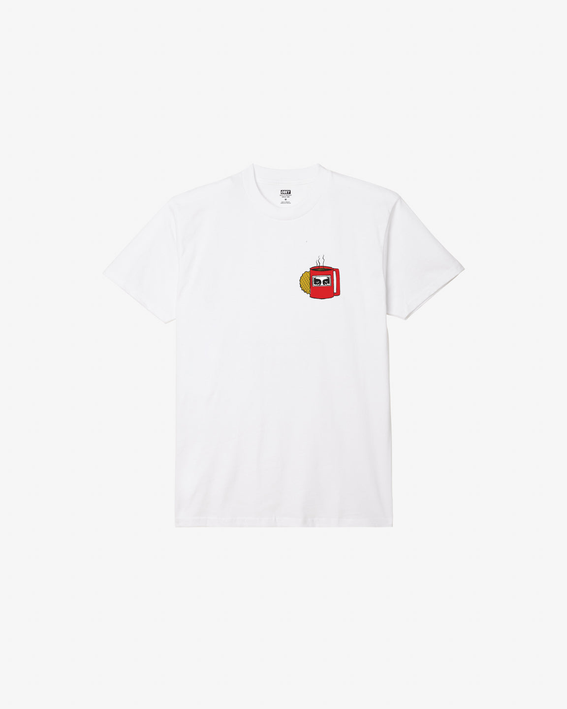 Obey uomo t-shirt cofee cup white