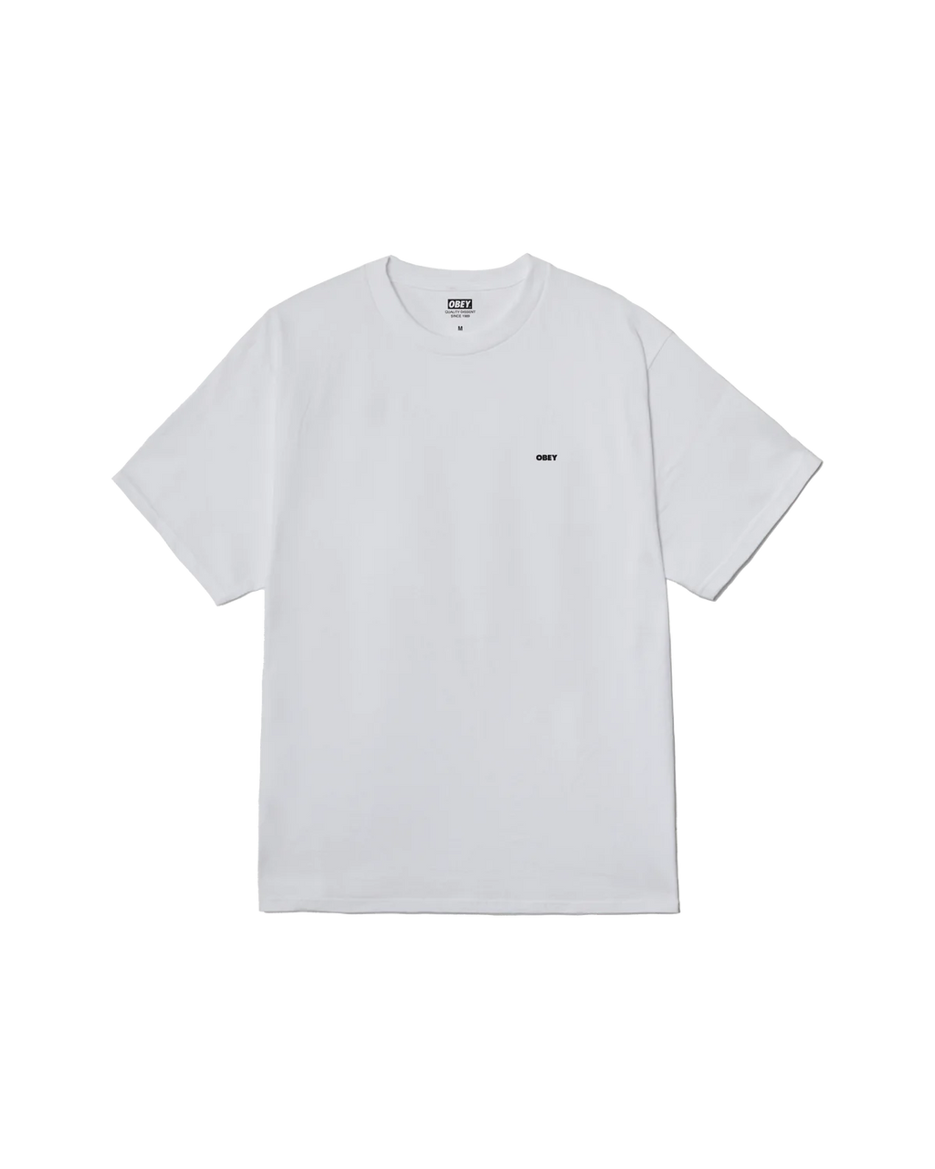 Obey uomo t-shirt Icon Stencil Flame 22MC0001303 wht