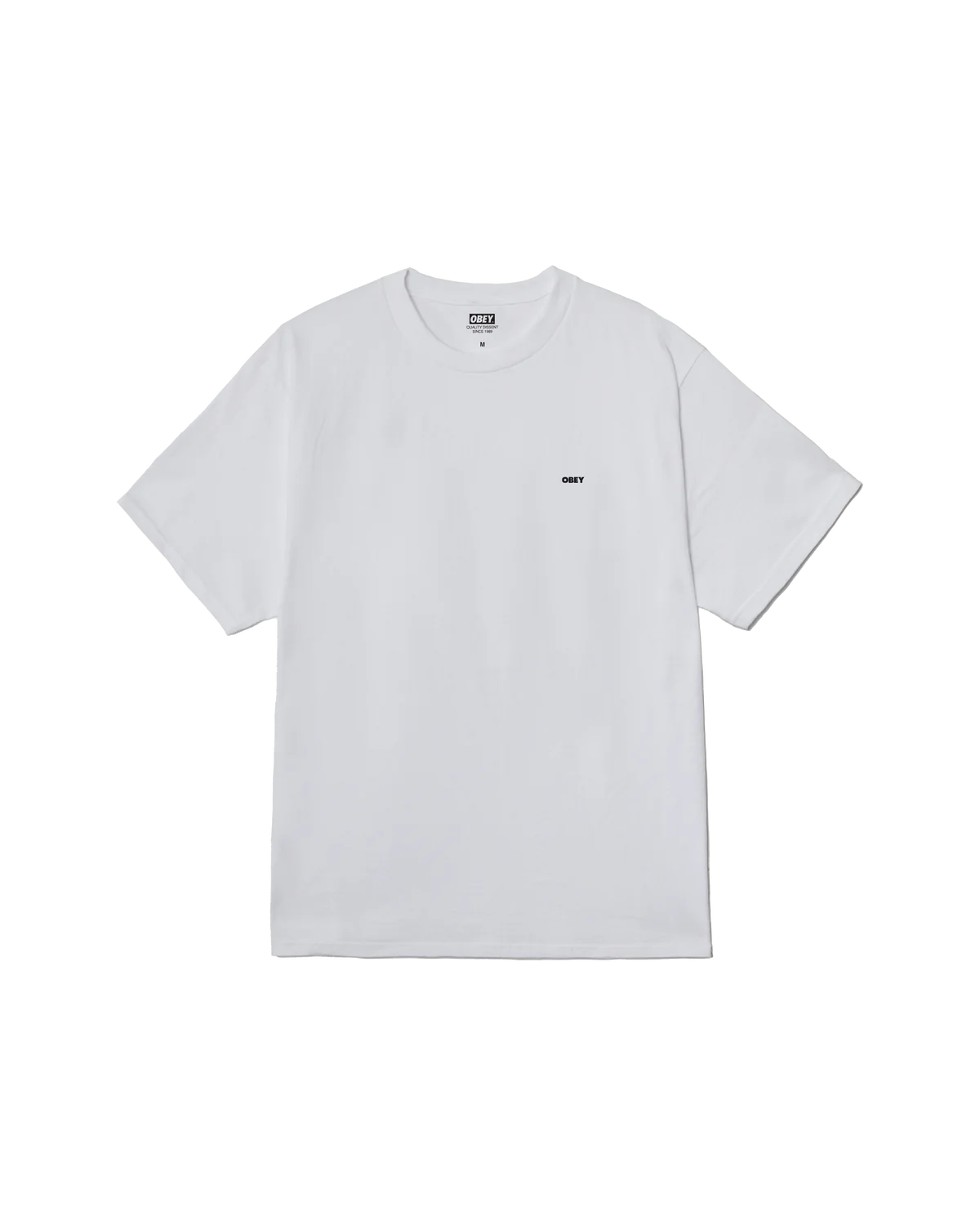 Obey uomo t-shirt Icon Stencil Flame 22MC0001303 wht