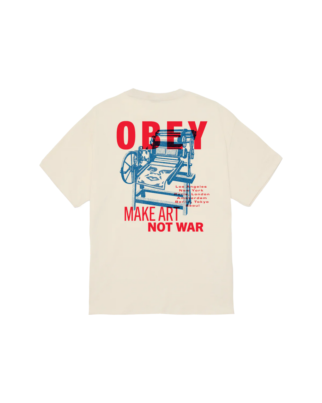 Obey uomo t-shirt Printing Press makeart 22MC0001307