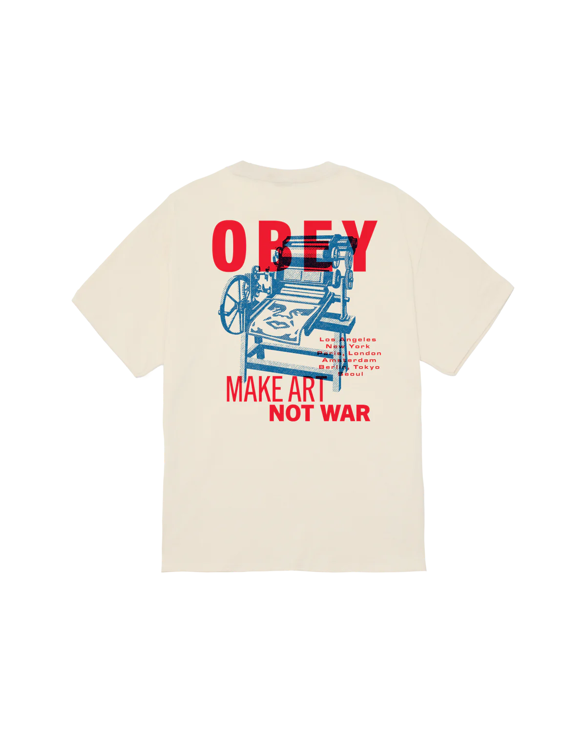 Obey uomo t-shirt Printing Press makeart 22MC0001307
