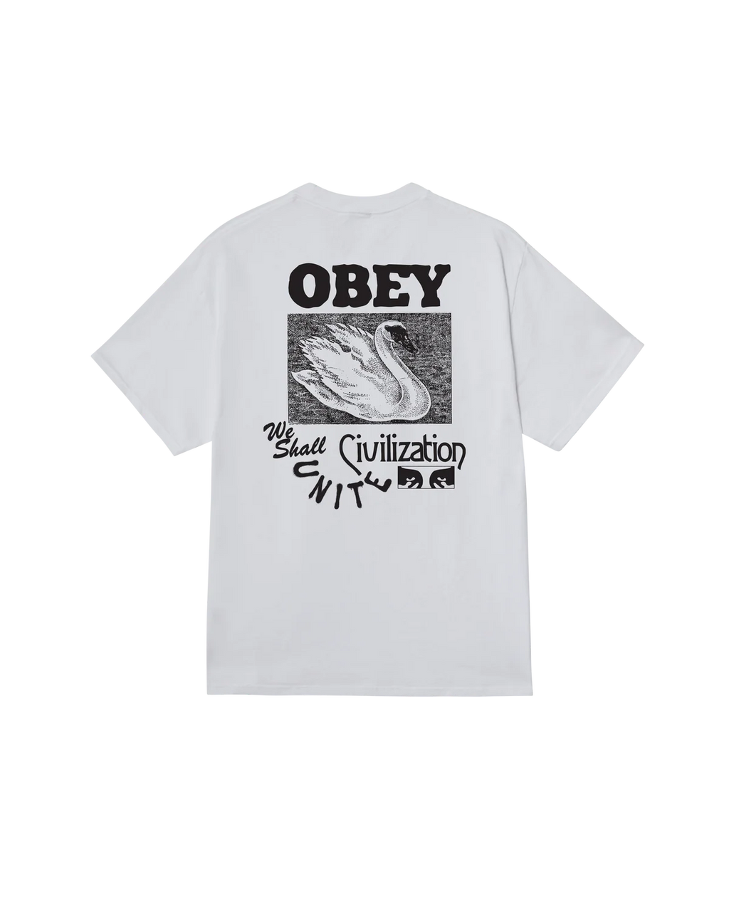 Obey uomo t-shirt Civilization Tee 22MC0001529 White