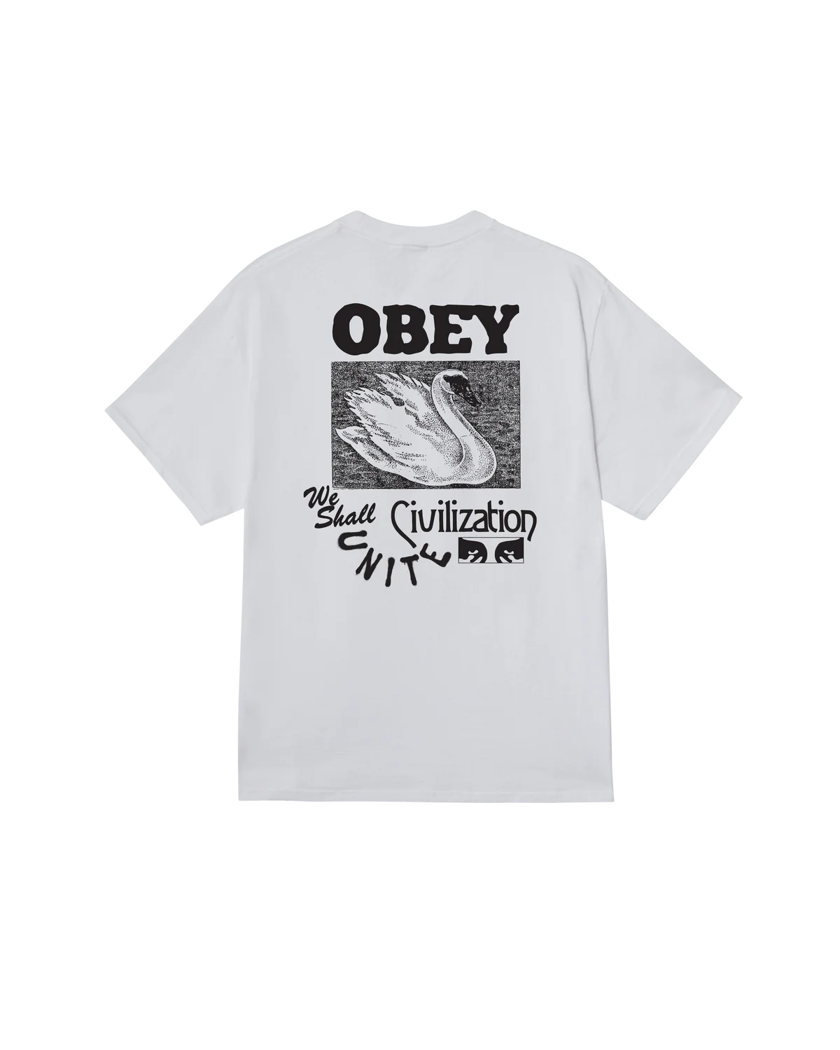Obey uomo t-shirt Civilization Tee 22MC0001529 White