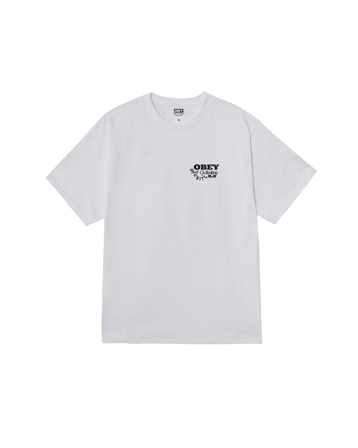 Obey uomo t-shirt Civilization Tee 22MC0001529 White