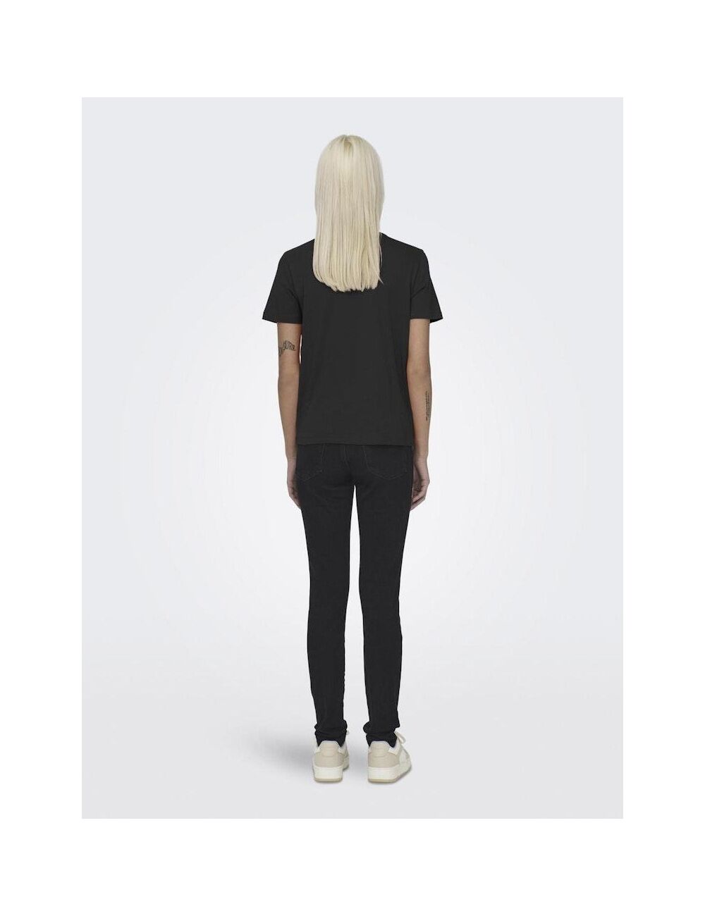Only donna t-shirt Nanna life s/s pearls top 15320542 Nero