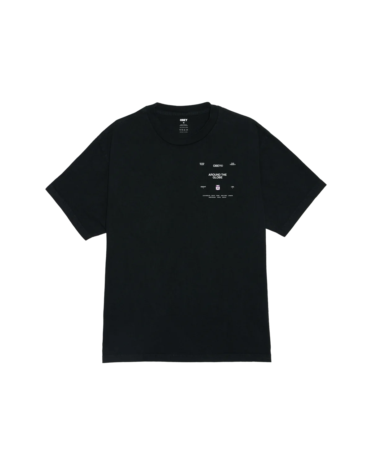 Obey uomo t-shirt Around The Globe 22MC0001371 ptb