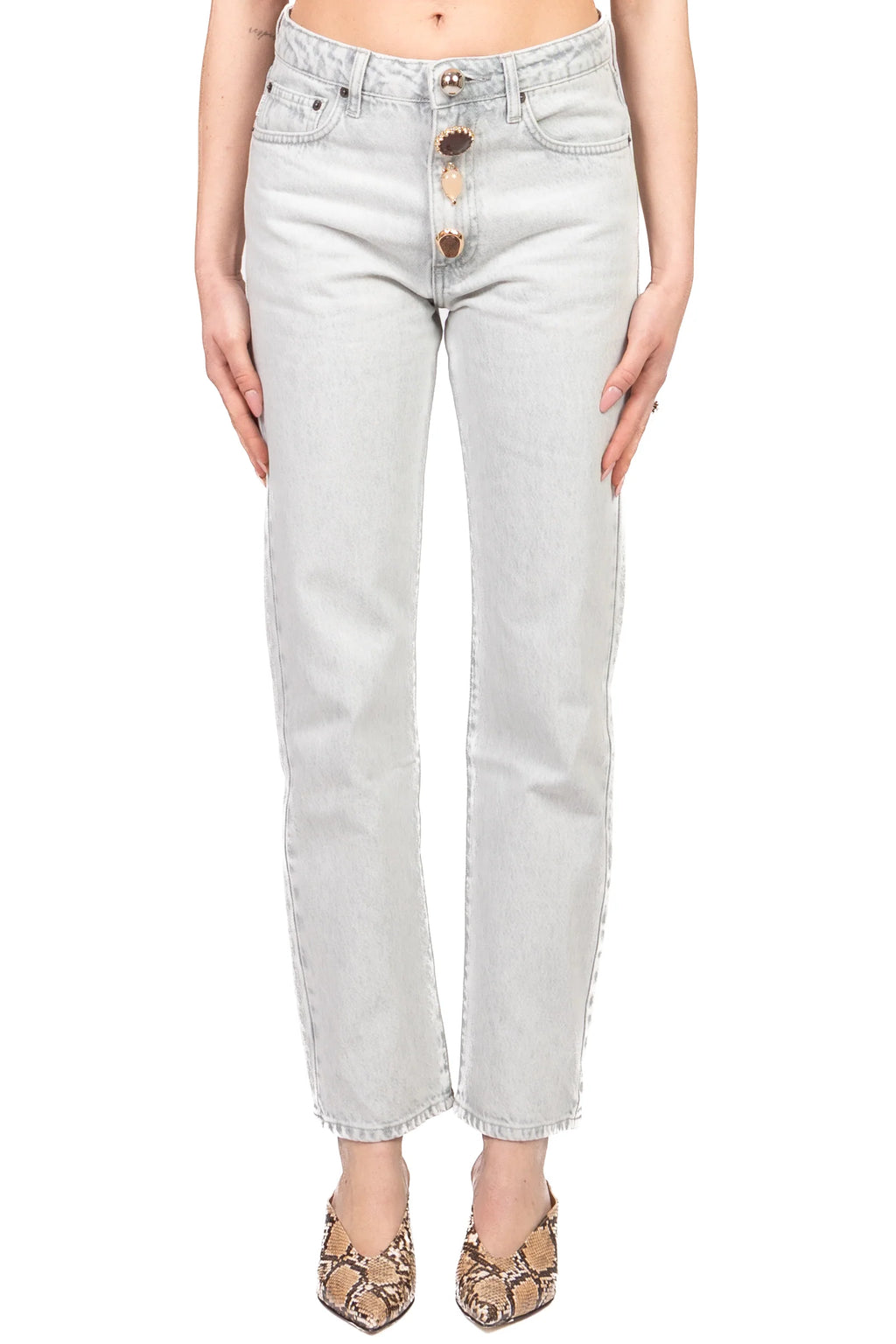 Vicolo donna jeans Denim Grigio DAB5110
