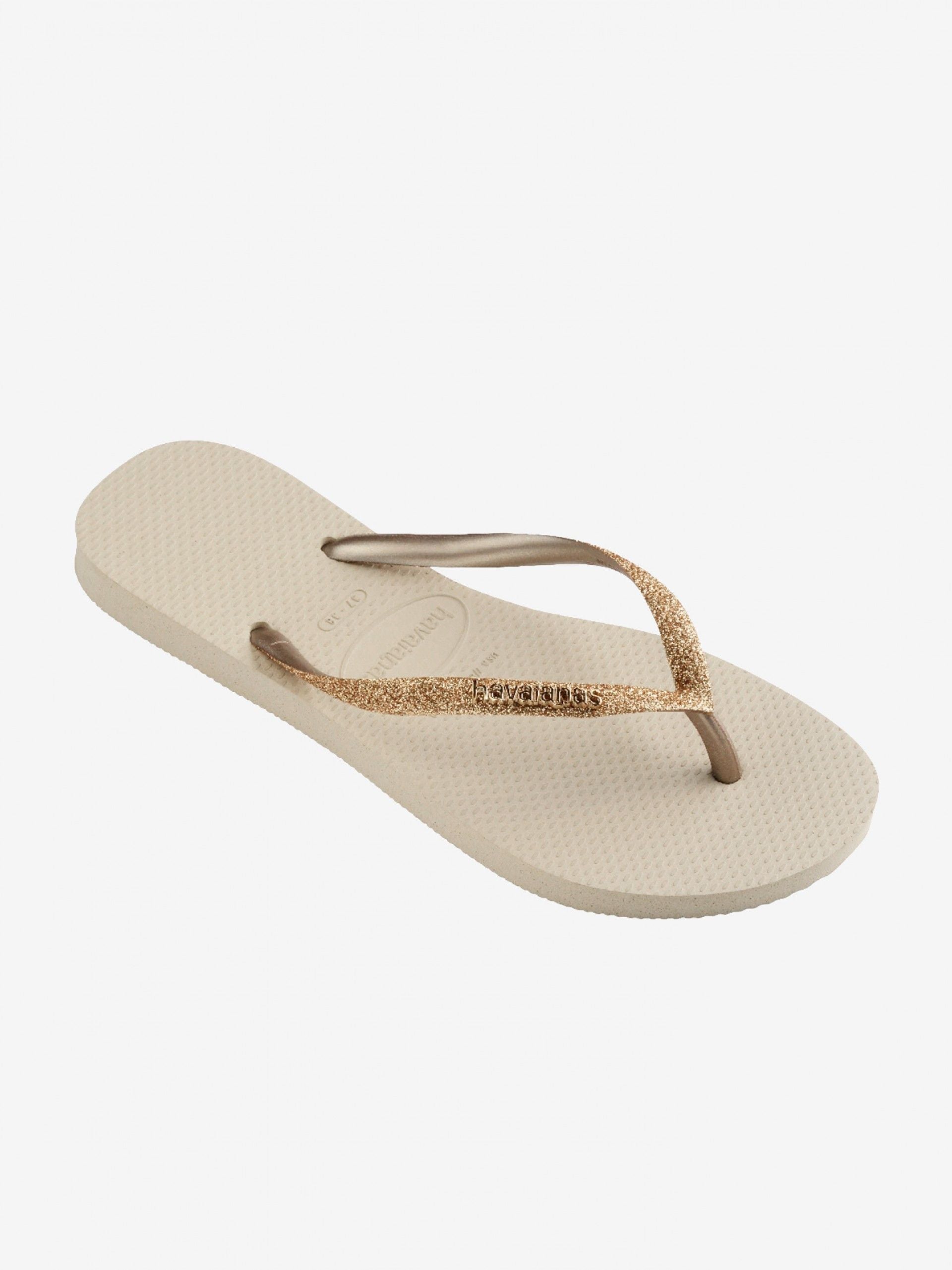 Havaians donna infradito slim glitter 4146975 9177 SAND/GOLDEN LIGHT METALIC