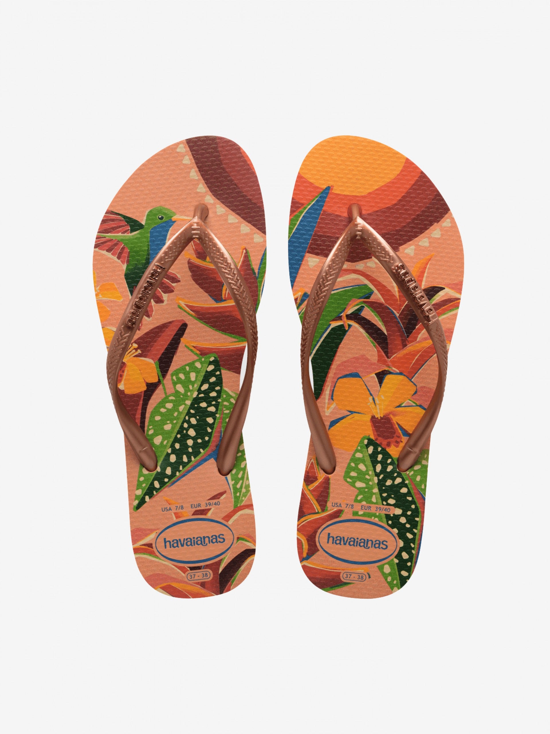 Havaians donna infradito Slim Tropical 4122111 0027 PEACH