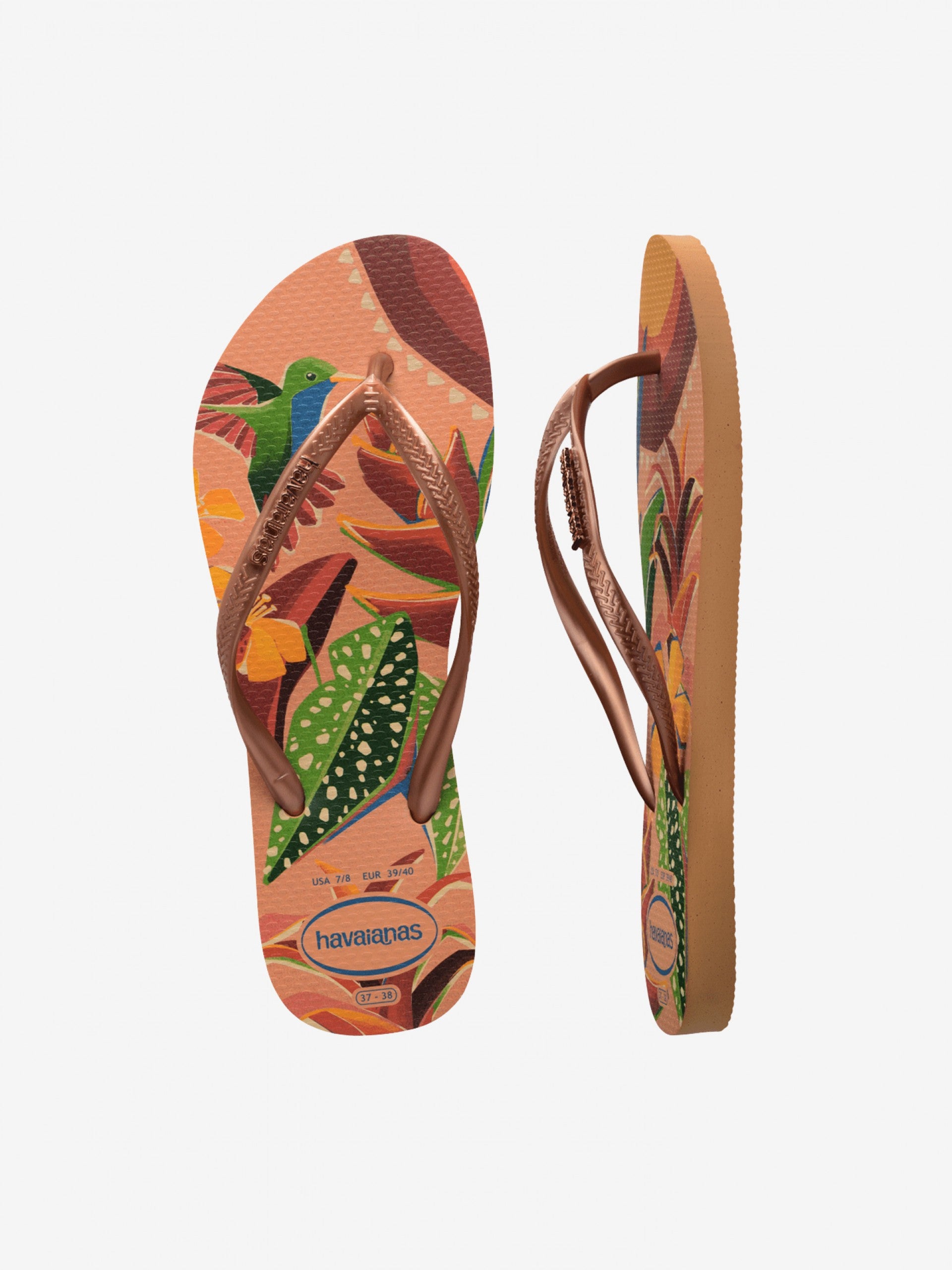 Havaians donna infradito Slim Tropical 4122111 0027 PEACH