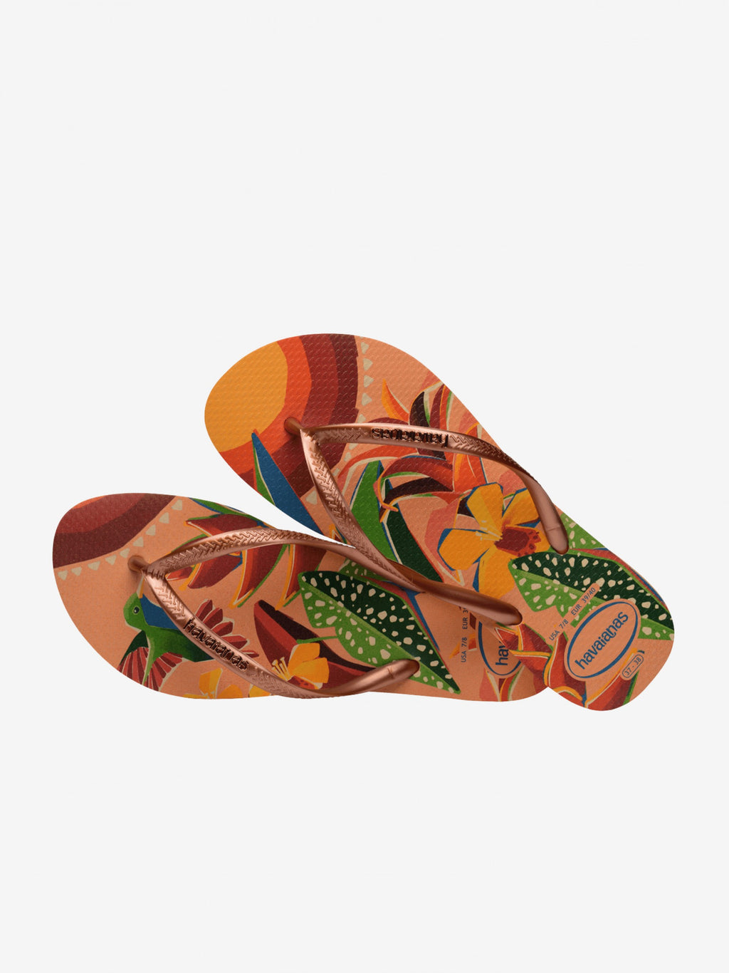 Havaians donna infradito Slim Tropical 4122111 0027 PEACH