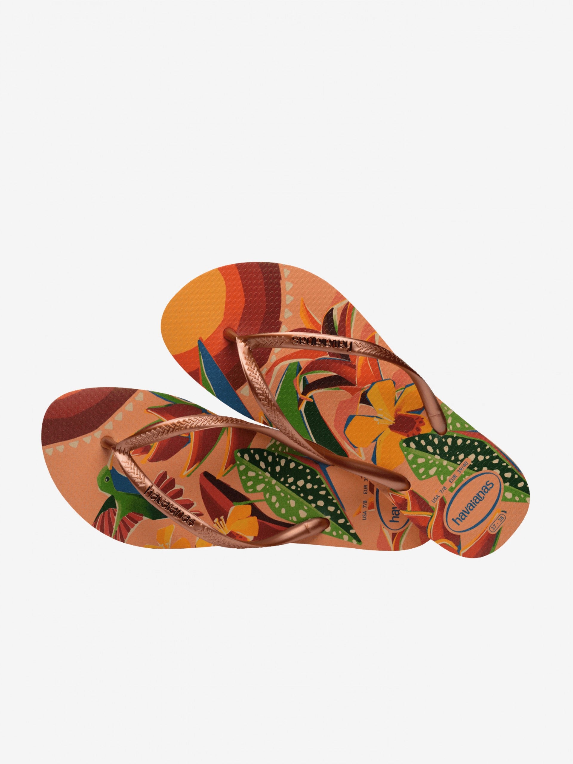 Havaians donna infradito Slim Tropical 4122111 0027 PEACH