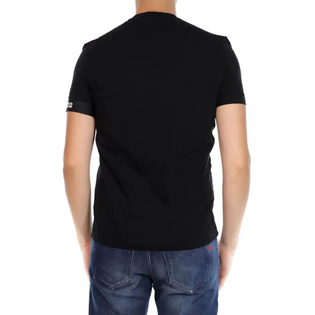 disquared uomo t-shirt round neck D9M3S546 001 Nero