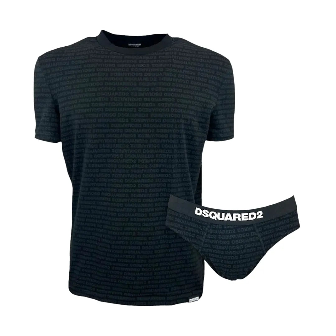 disquared uomo t-shirt + slip D9H13551 001