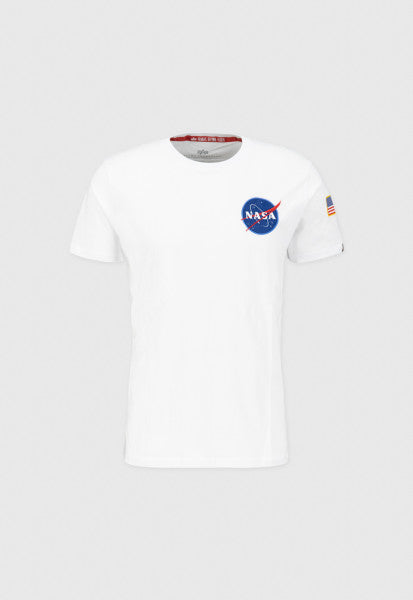 Alpha Industries uomo t-shirt Space Shuttle T 176507 09 Colore Bianco