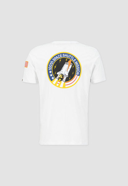Alpha Industries uomo t-shirt Space Shuttle T 176507 09 Colore Bianco
