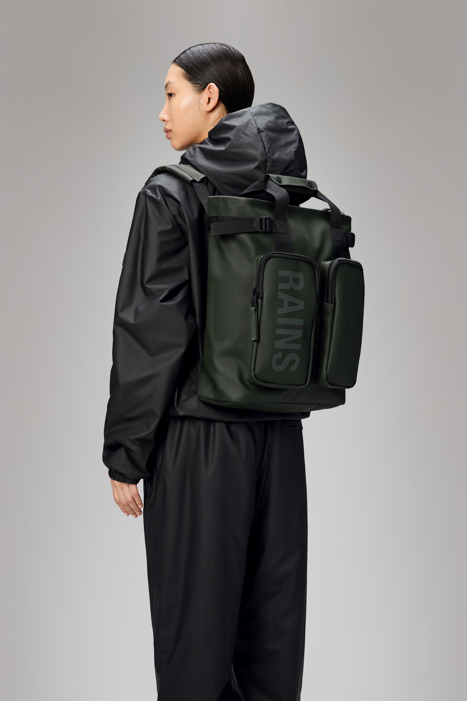 Rains uomo zaino texel tote RA14240 I25 Green