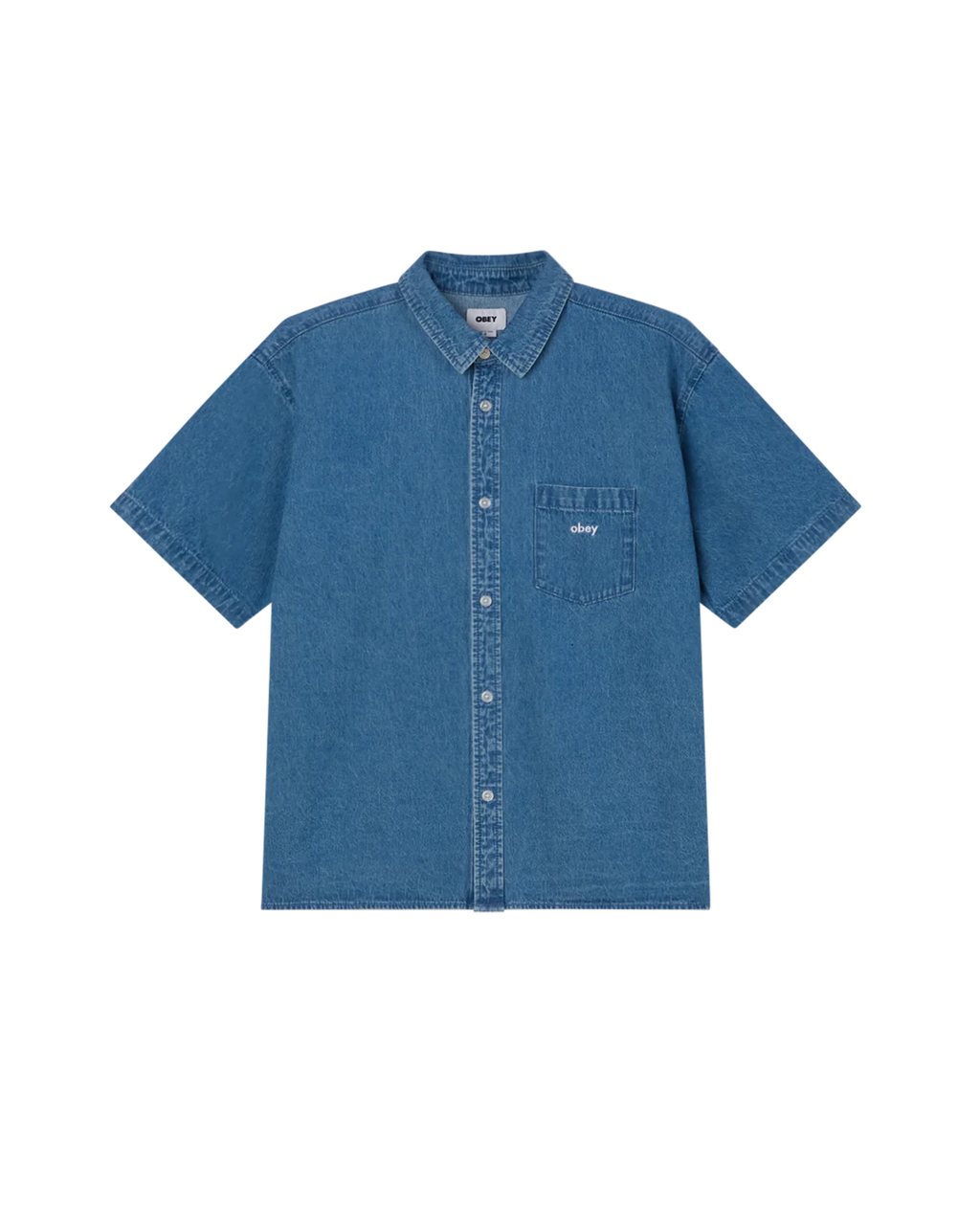 Obey uomo camicia Bigwig denim 22MC0001334 lin