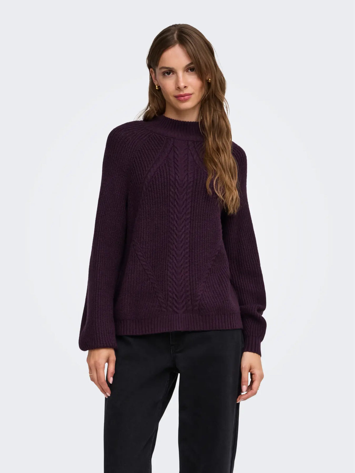 Only maglia KATIA 15324678 NOOS Plum Perfect