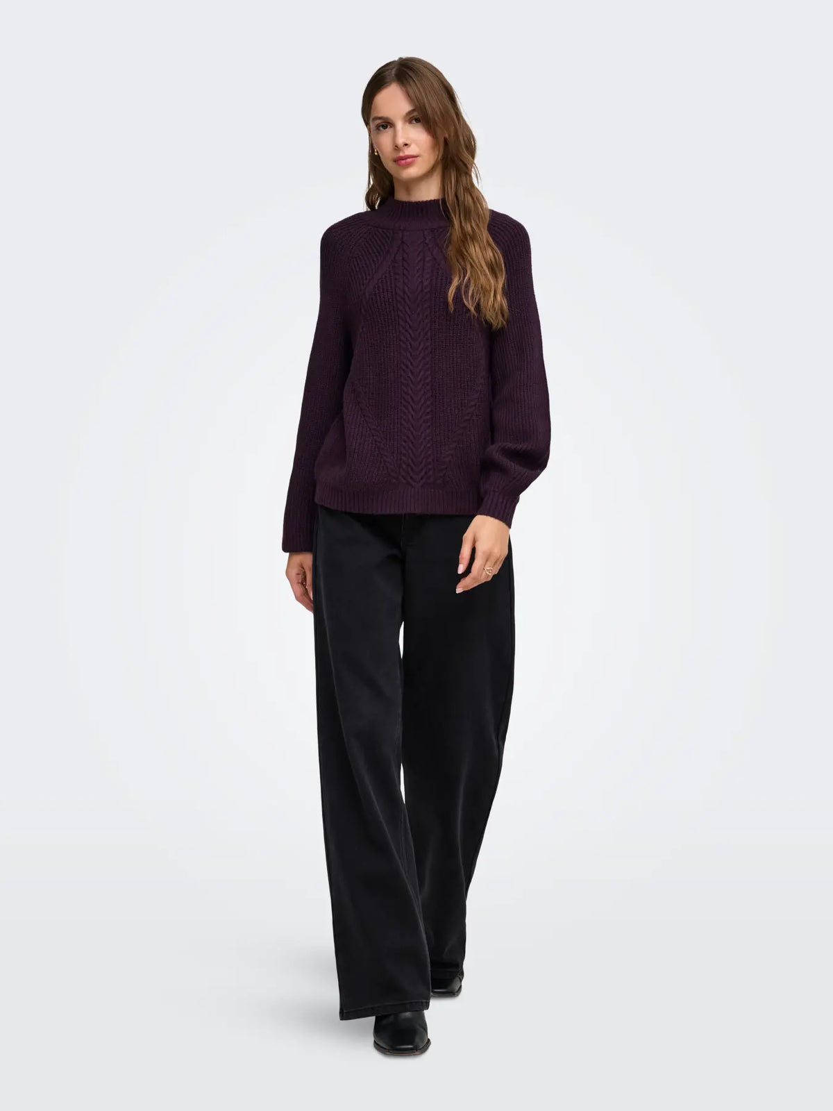 Only maglia KATIA 15324678 NOOS Plum Perfect
