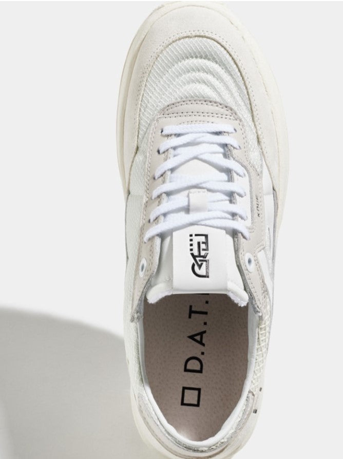 D.A.T.E. Uomo Scarpa Kdue Hybrid White M401-K2-HD-WH
