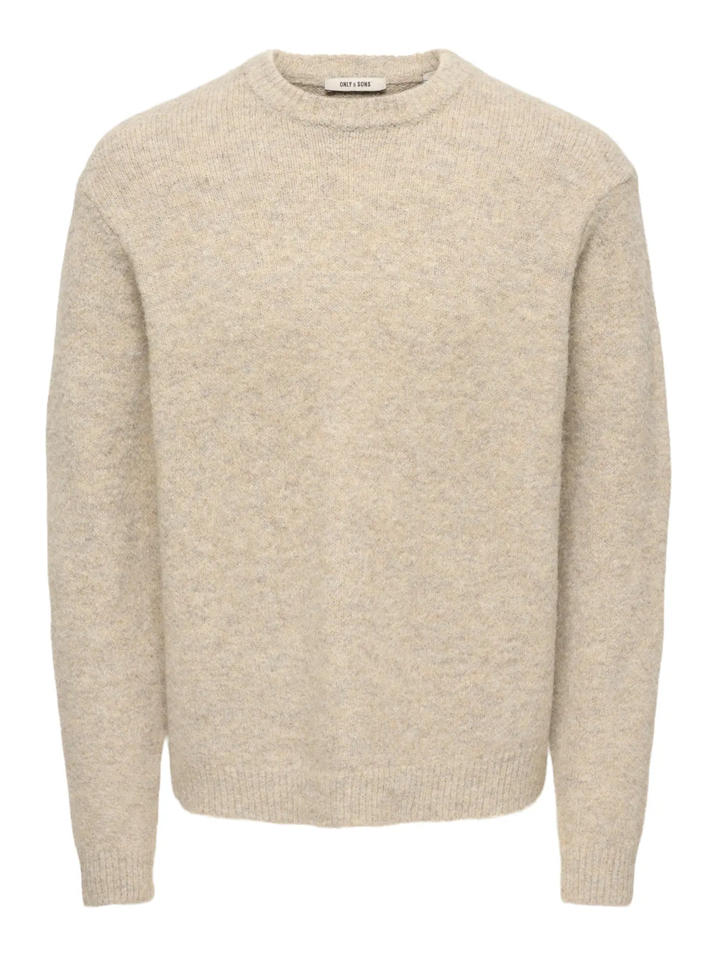 Only&Sons maglia HALE LS RLX CREW KNIT 22037584 Silver Lining