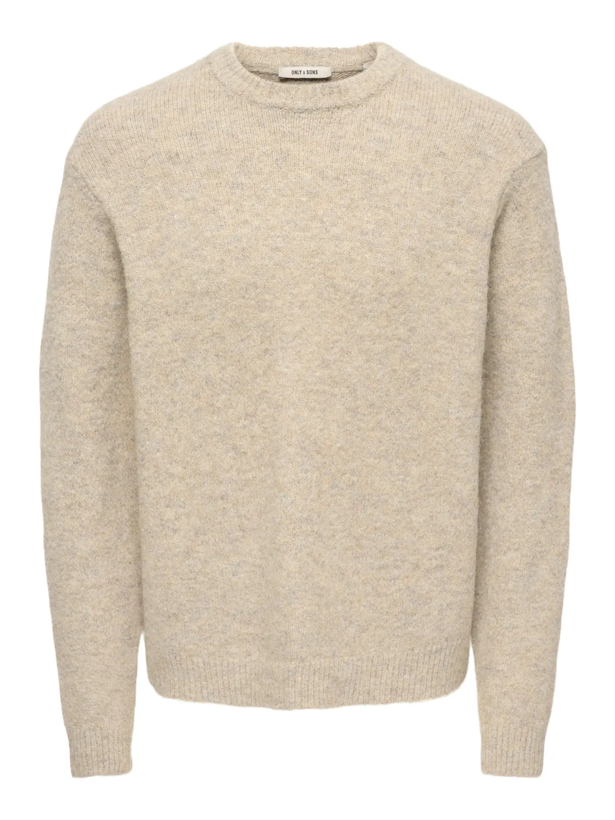 Only&Sons maglia HALE LS RLX CREW KNIT 22037584 Silver Lining