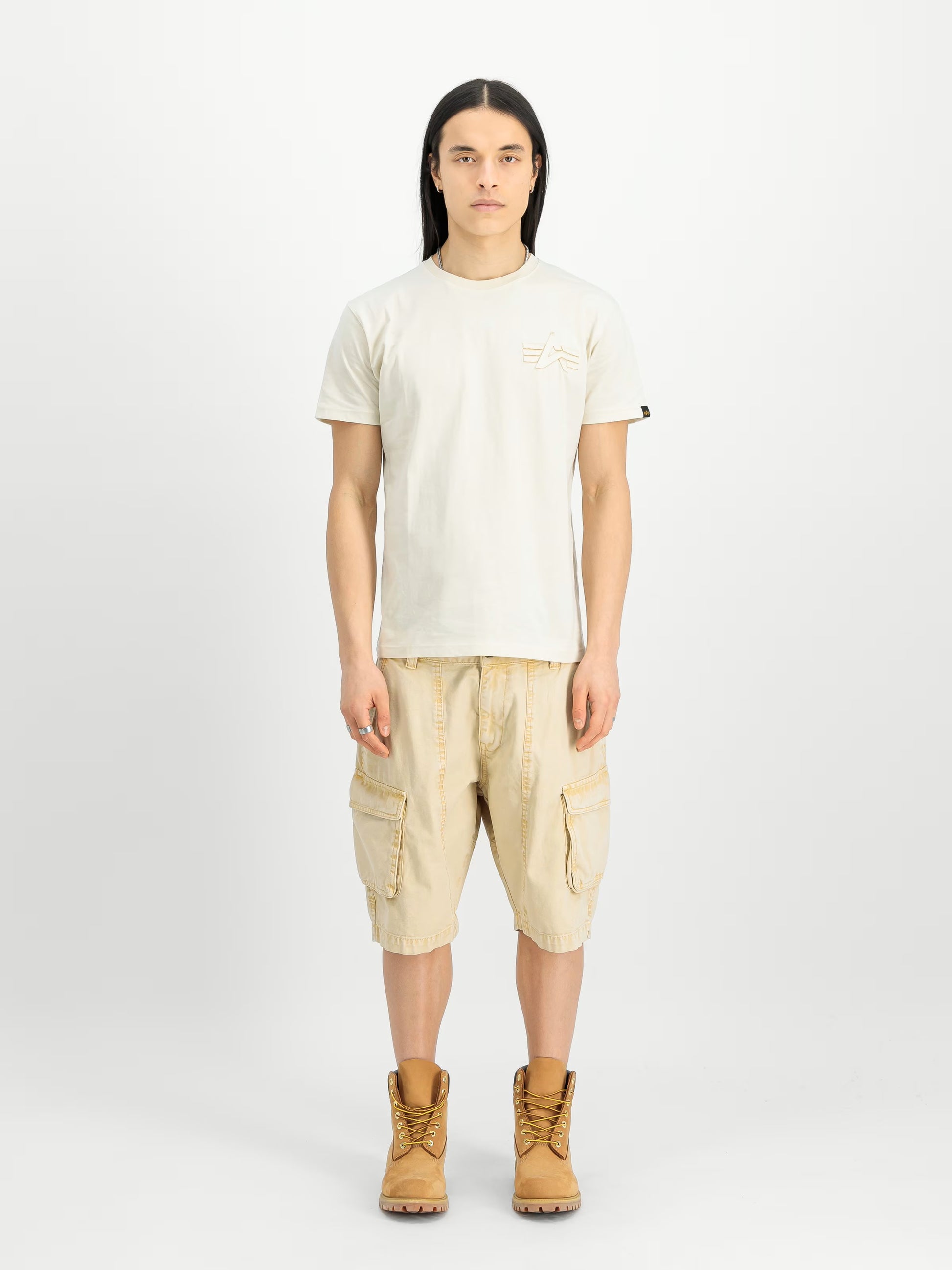 Alpha Industries uomo t-shirt Coach T BE X156538 300 beige