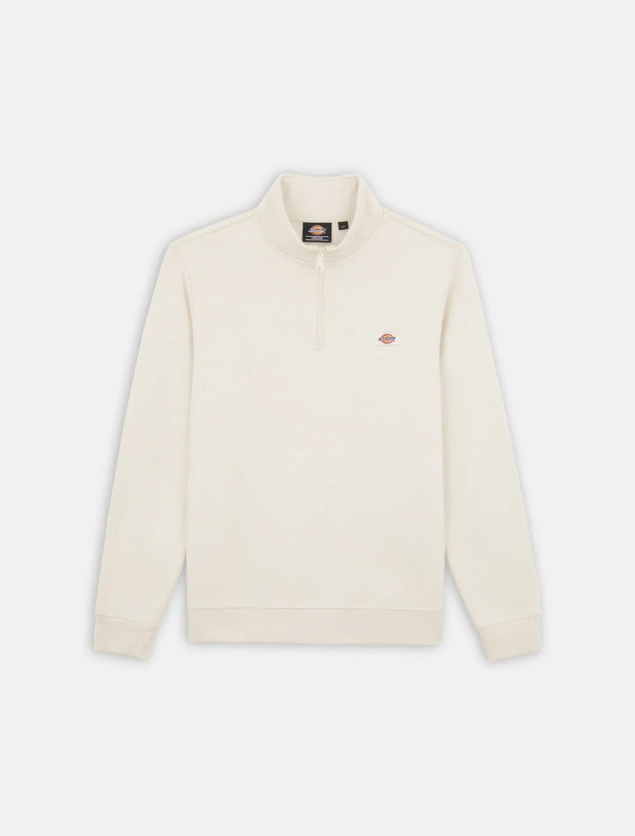 Dickies felpa OAKPORT QUARTER ZIP WHITECAP GRAY