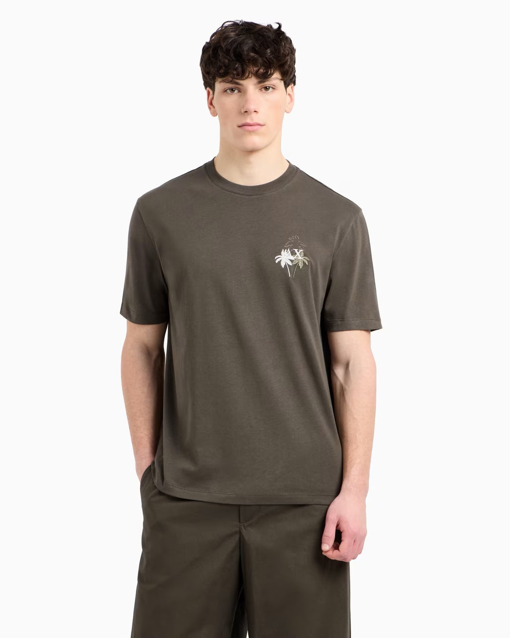 Armani Exchange uomo t-shirt XM000572AF10334 U8120 Verde