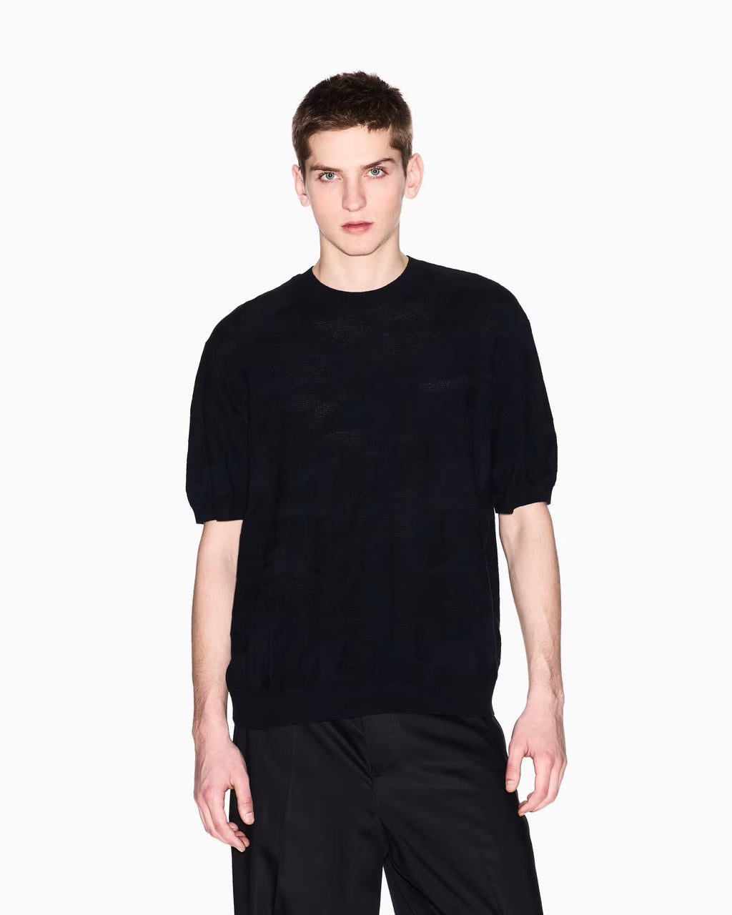 Armani Exchange uomo polo maglia XM000696AF11967 FC038 Nero