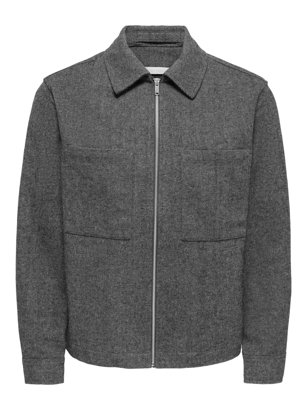 Only&Sons giubbino LUTON REG OVERSHIRT 22039899 Anthracite Melange