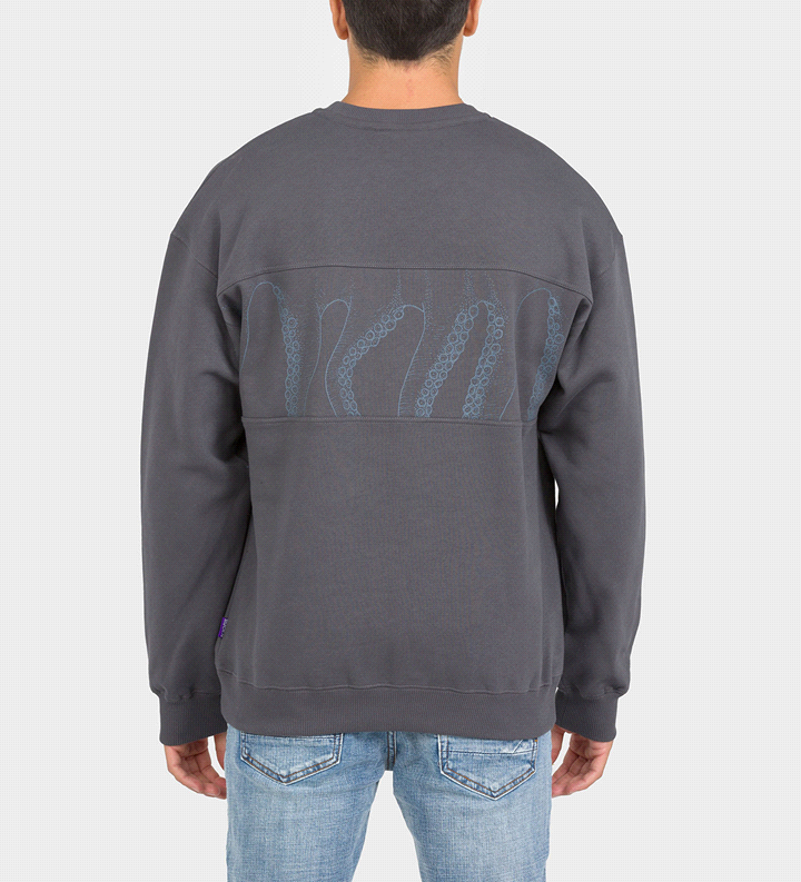 Octopus uomo felpa Outline Band Crewneck 24WOSC30