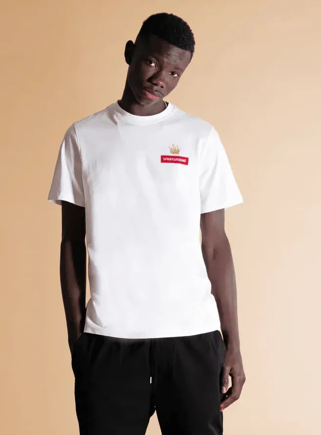 sprayground uomo t-shirt Astromane Jump SP291WHT