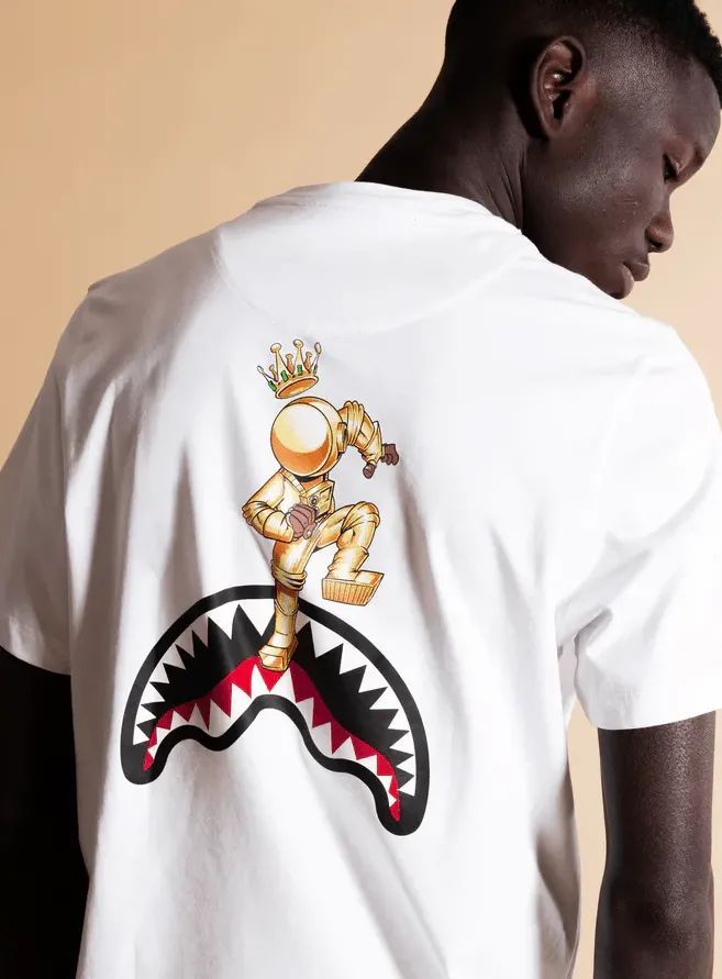 sprayground uomo t-shirt Astromane Jump SP291WHT