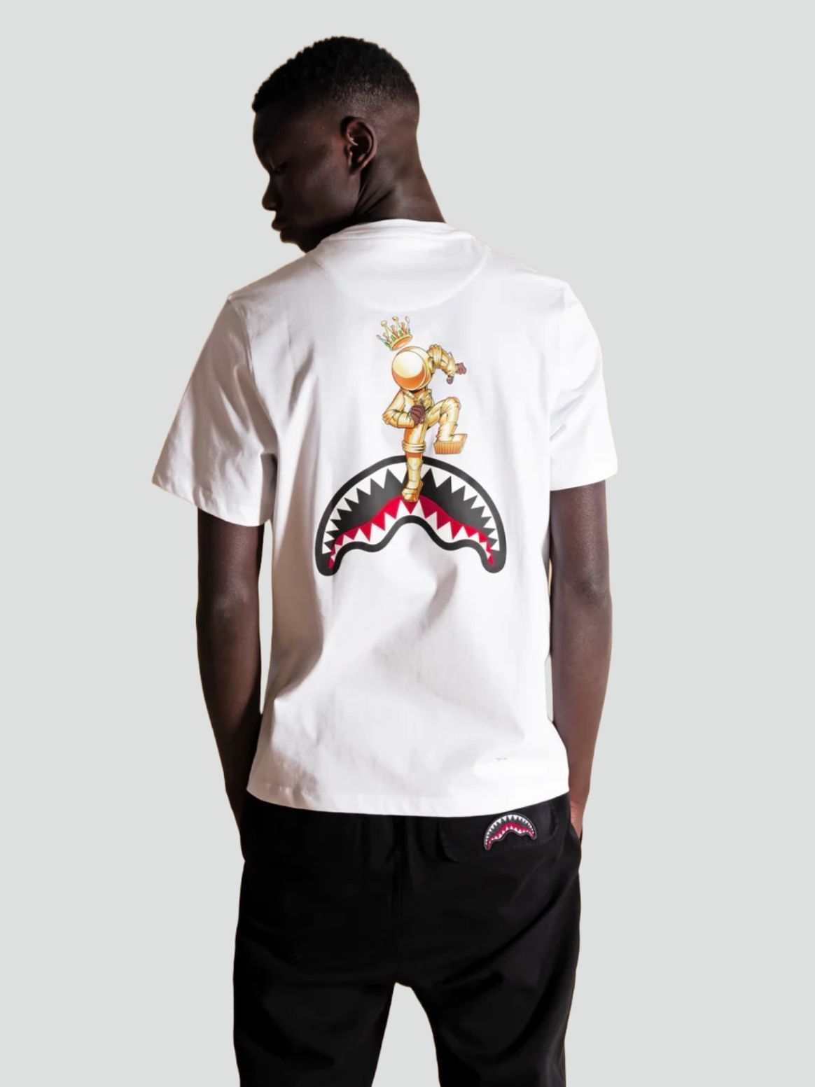 sprayground uomo t-shirt Astromane Jump SP291WHT
