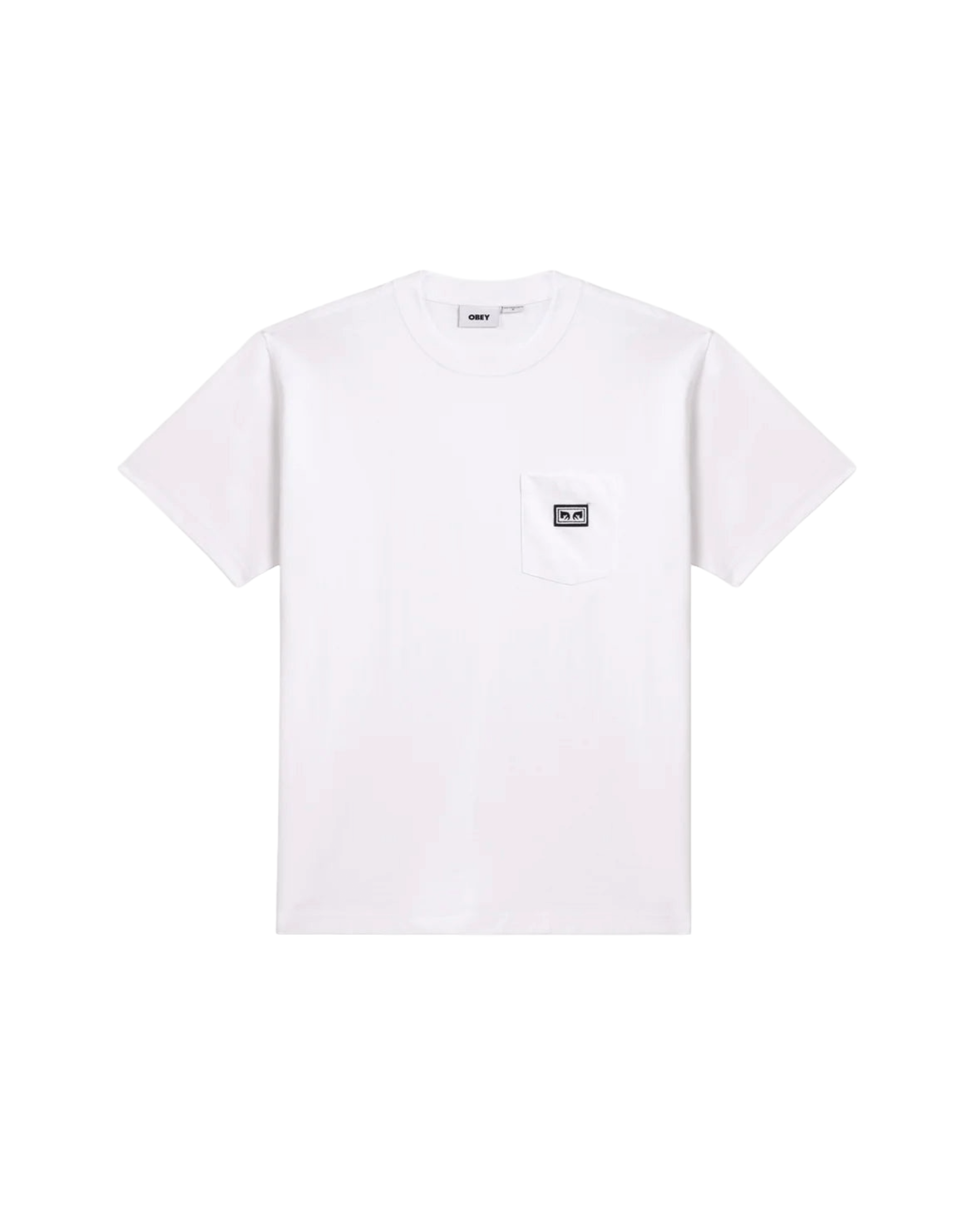 Obey uomo t-shirt Established Eyes Pocket 22MC0000021E Bianco