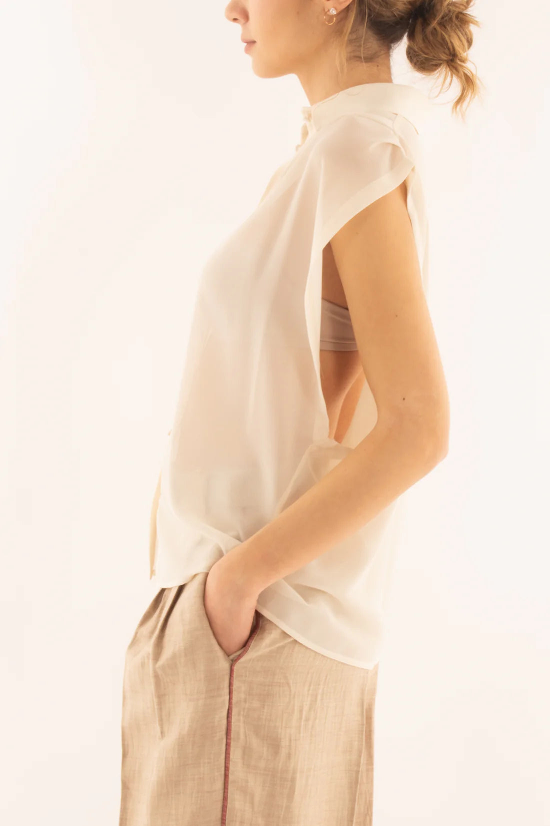 Susy mix donna camicia C0988T5 Burro