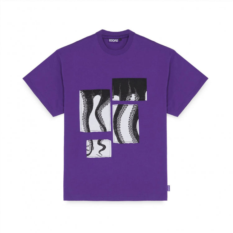 Octopus uomo t-shirt Patchwork 24SOTS12 Purple