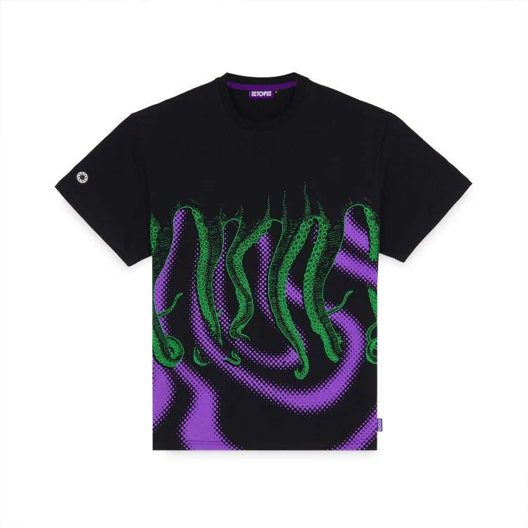 Octopus uomo t-shirt Vortex 24SOTS20 Nero